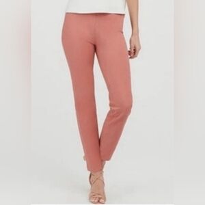 SPANX Polished Ankle Slim Terracotta Cotton Blend Stretch Pants Women's Size M